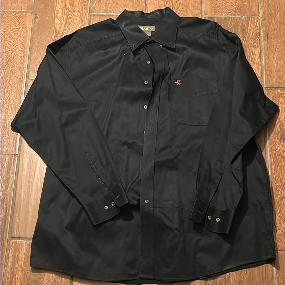 Ariat Black Dress Shirt Long Sleeve Classic